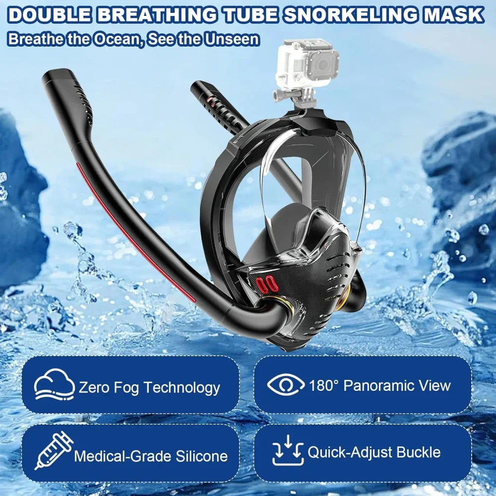 Máscara de Snorkel Panorámica — Tecnología que Marca la Diferencia