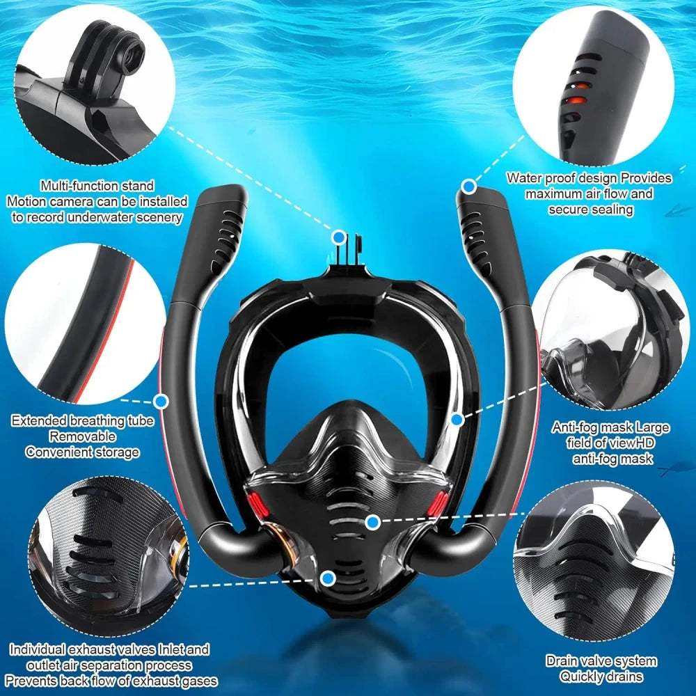 Máscara de buceo panorámica