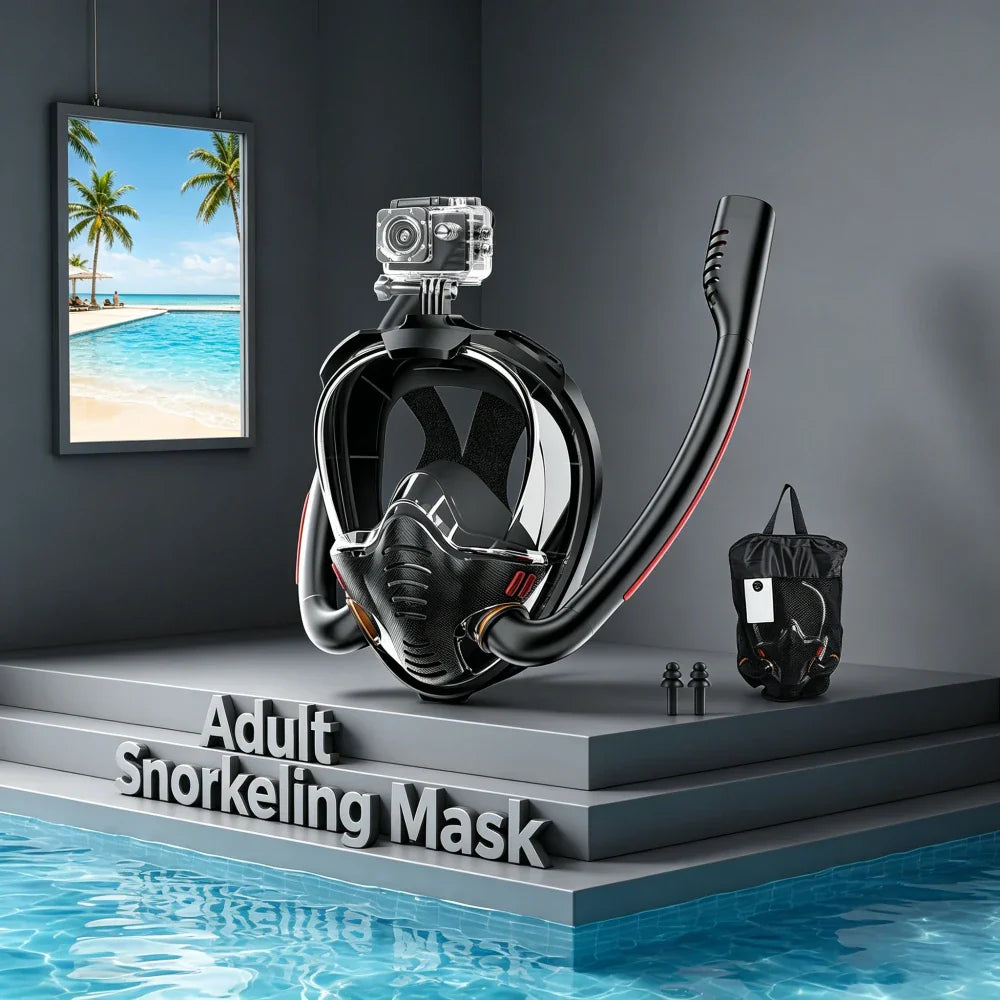 Máscara de Snorkel Panorámica — Tecnología que Marca la Diferencia